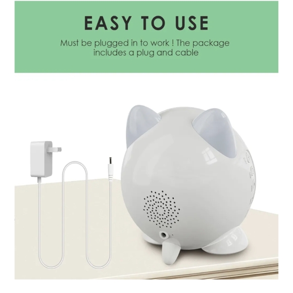 Cute Cat-Shaped White and Black Clock with USB - Picture 6 of 6